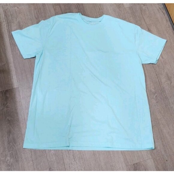 Built Different Crew Neck Shirt Size 3XL Tall 2 Shirts Aqua White Rtl $46 Soft - Picture 6 of 10